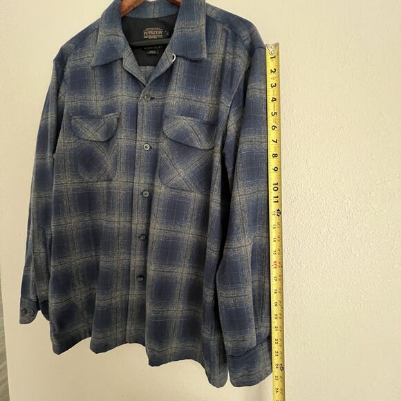 Pendleton Board Ombre Shirt In Blue Surf Size L - Picture 5 of 6